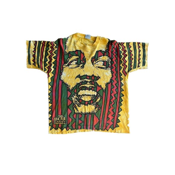 Liquid Blue Other - Vintage 1994 Bob Marley Liquid Blue T-Shirt Double Sided Print RARE Size L READ
